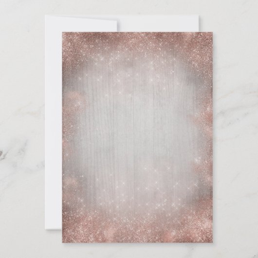 Roos Gouden Zeester Tropische Strandlichten Verjaa Kaart (Achterkant)