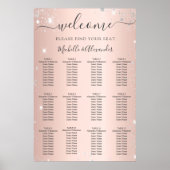 Roos gouden zilveren bruiloft zithoek poster (Voorkant)