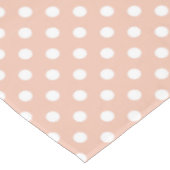 Roos gouden/zwart-roze polka dots tablecloth tafelkleed (Gekanteld)