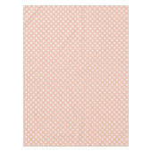 Roos gouden/zwart-roze polka dots tablecloth tafelkleed (Voorkant)