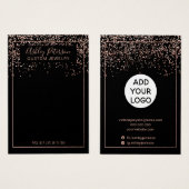 Roos gouden zwarte logo sieraarster visitekaartje (Voorkant /achterkant)