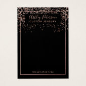 Roos gouden zwarte logo sieraarster visitekaartje (Voorkant)