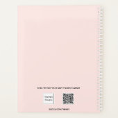 Roos gouden zwartmaken schoolwerk typografie 2023 planner (Achterkant)