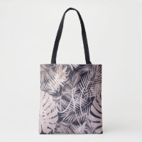 Roos Goudfaux folie tropische bladeren monogram
