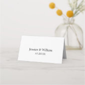 Roos goudfaux glitter roze ombre bruiloft plaatskaartje (Achterkant)