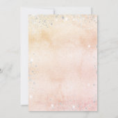 Roos goudflorale eucalyptus zilver kaart (Achterkant)