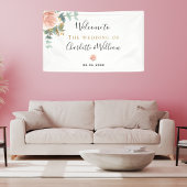 Roos goudflorale eucalyptuselegant spandoek