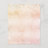 Roos goudflorale eucalyptusuitnodiging flyer (Achterkant)