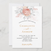 Roos goudfloregant zilver kaart (Voorkant)