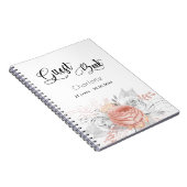 Roos goudflorons notitieboek (Rechterzijde)