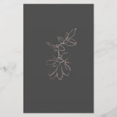 Roos goudflorsilhouet Weddenschappen (Achterkant)