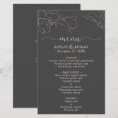 Roos goudflorsilhouet Weddenschappen (Voorkant / Achterkant)