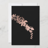 Roos goudflortypografie in het nieuwjaar kaart (Achterkant)