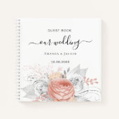 Roos goudflorzilver uit de Guest Book Notitieboek (Voorkant)