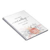 Roos goudflorzilver uit de Guest Book Notitieboek (Rechterzijde)