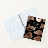 Roos goudfolie Abstract Notitieboek (Binnen)