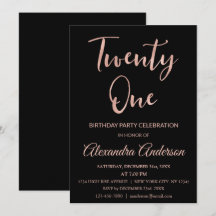 Roos Goudfolie Eenentwintig 21e Verjaardag