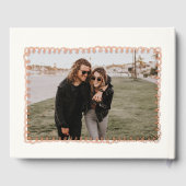 Roos goudfolie grillige leuke bruiloft gastenboek (Achterkant)