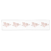 Roos Goudfolie Metallic Kerstboom Abstract Korte Tafelloper (Horizontaal)