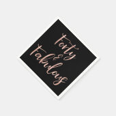 Roos Goudfolie Veertig | 40 en Fabulous Servet (Hoek)