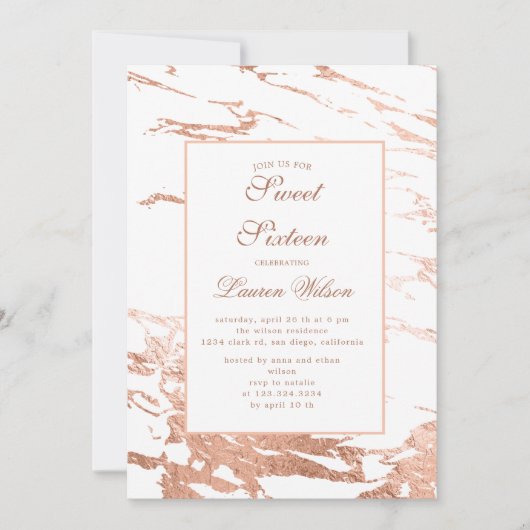 roos goudfoliën kaart (Voorkant)