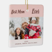 Roos goudfoto beste ooit keramisch ornament (Rechts)