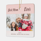 Roos goudfoto beste ooit keramisch ornament (Links)