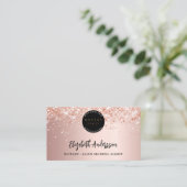 Roos goudfoto QR logo Visitekaartje (Staand voorkant)