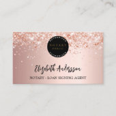 Roos goudfoto QR logo Visitekaartje (Voorkant)