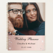 Roos goudglitter bruid planner (Voorkant)