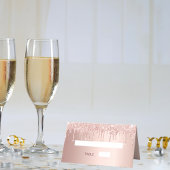 Roos goudglitter druist op blush ballons jarig plaatskaartje