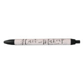 Roos goudglitter marmer ombre make-up name zwarte inkt pen (Voorkant)