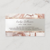 roos goudglitter marmer visitekaartje (Achterkant)