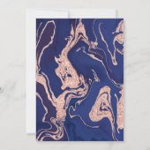 Roos goudglitter marmer zestienmaal kaart (Achterkant)