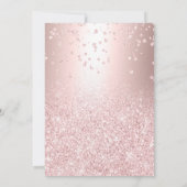 roos goudglitter metalen sparkle Bat Mitzvah Kaart (Achterkant)