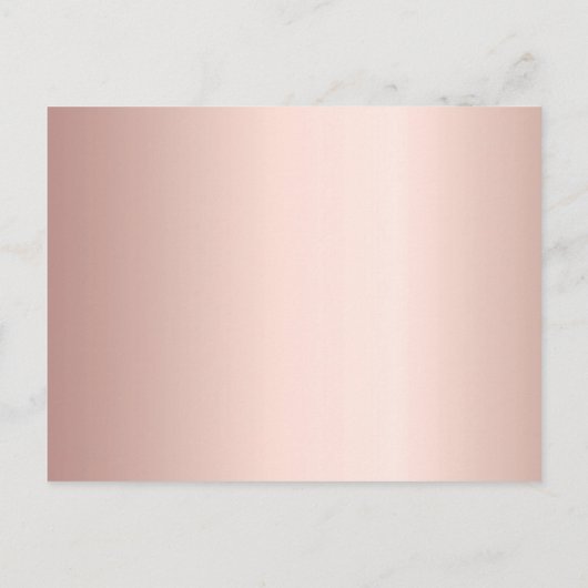 Roos goudglitter op de geboorte, behalve de datum briefkaart (Achterkant)