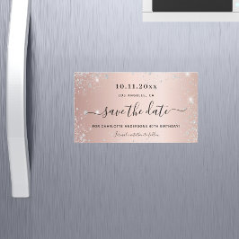 Roos goudglitter op de geboorte, met uitzondering 