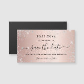 Roos goudglitter op de geboorte, met uitzondering  (Voorkant / Achterkant)