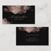 Roos goudglitter salon make-up artiest visitekaartje (Voorkant / Achterkant)