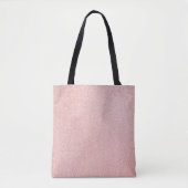 Roos goudglitter tote bag (Voorkant)