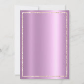 Roos goudglitter van lavendel druppelt Vrijgezelle Kaart (Achterkant)