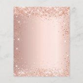 Roos goudglitter voor huwelijksdiner (Achterkant)