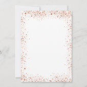 Roos goudglitter witter kaart (Achterkant)