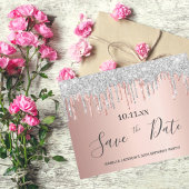 Roos goudglitter zilver, met uitzondering van de d briefkaart