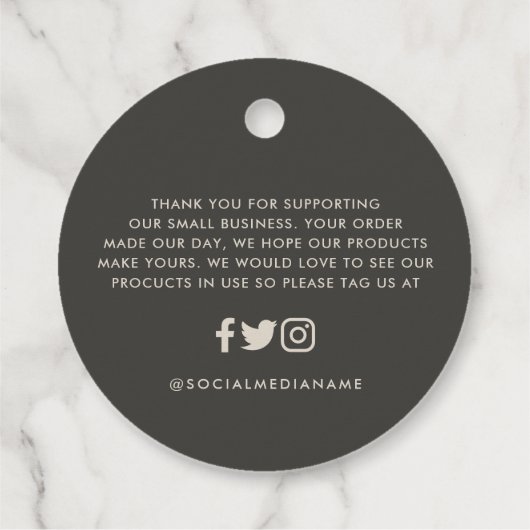 Roos goudglitter zwarte moderne elegante begroting bedankjes labels (Achterkant)