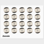 Roos goudglitter zwarte moderne elegante begroting ronde sticker (Vel)