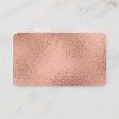 Roos goudgroen moderne diapluierloten informatiekaartje (Achterkant)