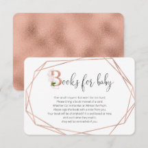 Roos goudgroene geometrische florboeken voor baby