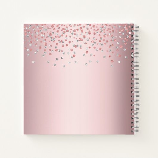 Roos goudhaar stylist make-up kunstenaar chic glaz notitieboek (Achterkant)