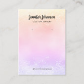 Roos goudhandjewelaar oorringen regenboog visitekaartje (Voorkant)